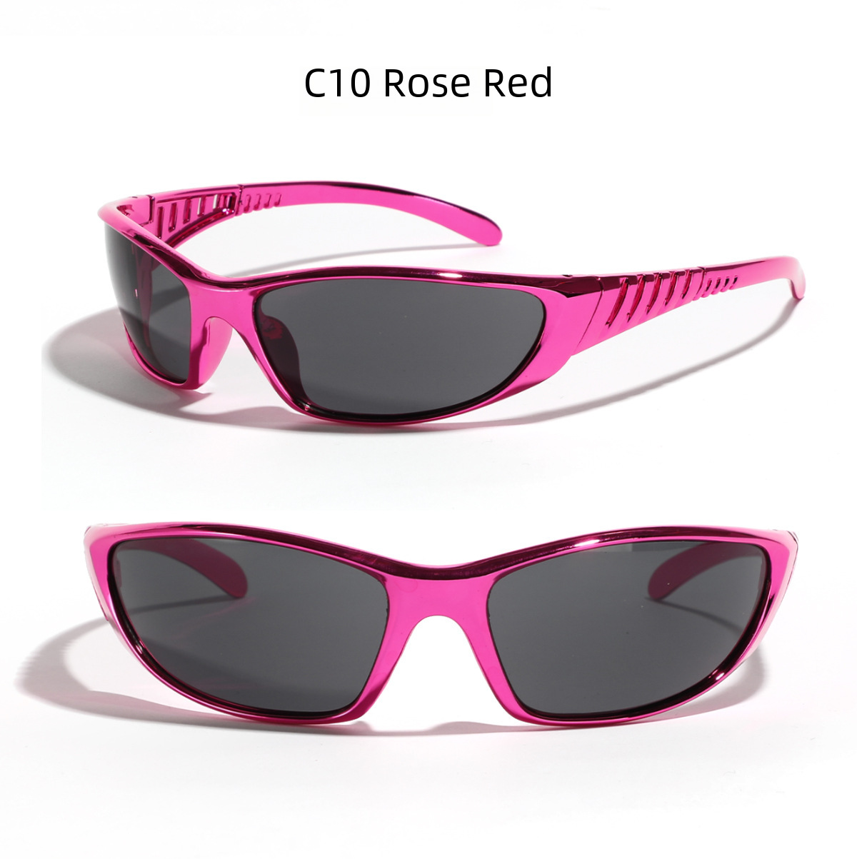 Xunge Y2K silver sunglasses color hollow future technology hot girl online red sunglasses female sunglasses trendy men_voghion.com