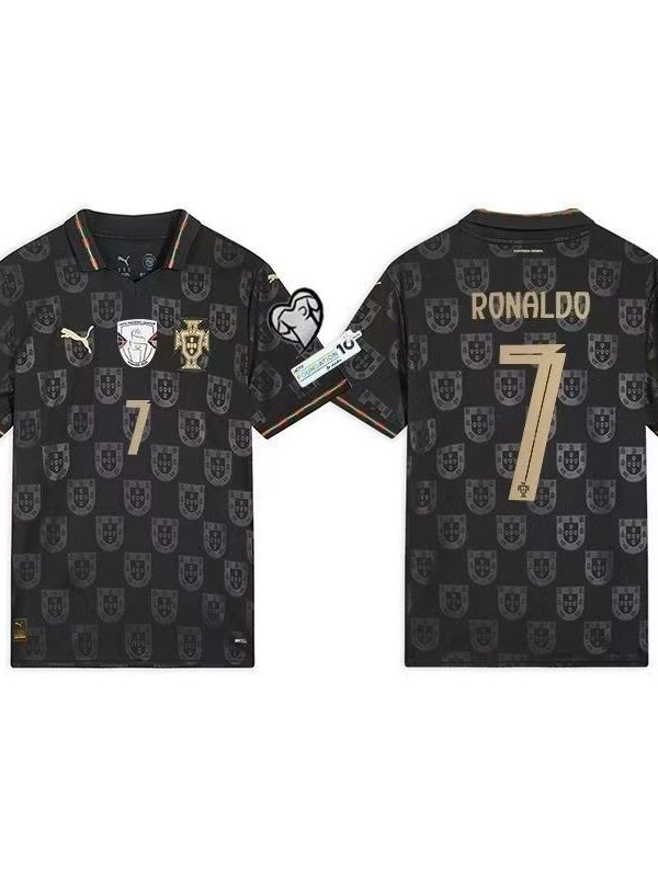 jerseys portugueses2025 / 26 temporada portuguesa #7 Ronaldo mangas cortas camiseta de fútbol al por mayor transfronteriza