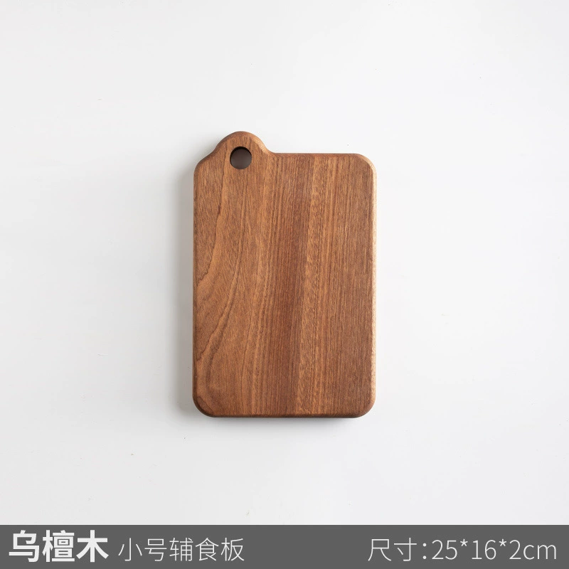 Двойная разделочная доска из натурального sandalwood, утолщенная большая доска, 25×16×2 см