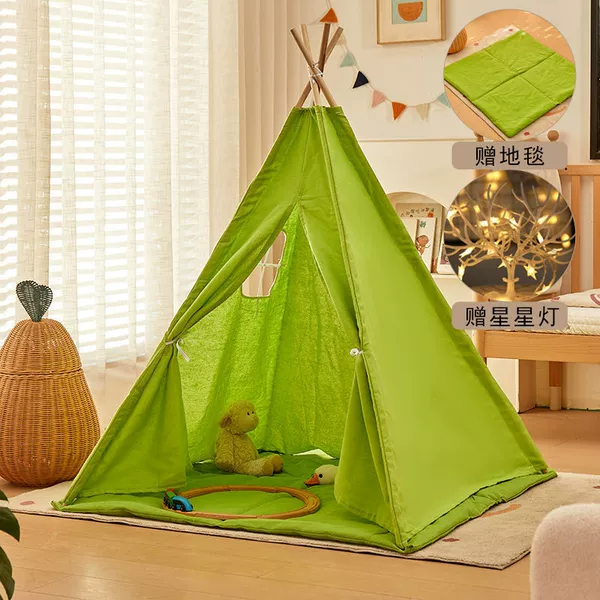 Light green model + original carpet + star lamp