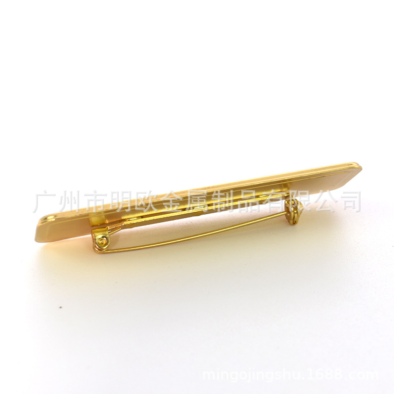 Exclusividad transfronteriza para sublimación en blanco, broche de transferencia de calor, insignia, gorra magnética, hebilla, metal rectangular, regalo pequeño