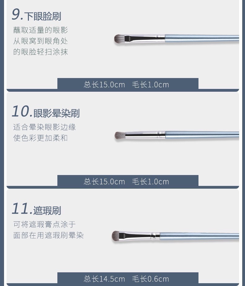 14-Piece Makeup Brush Set for Beginners, Ultra Soft Complete Powder Brush Set, Eyeshadow Brushes, Blush Brushes, Beauty Tools