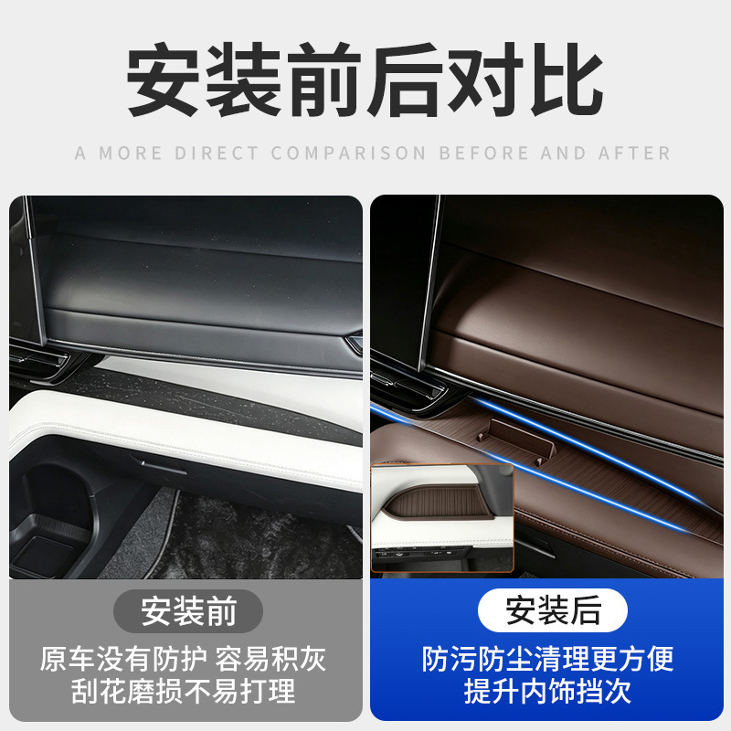 Suitable for 27 Toyota Sienna models, silicone anti-slip mat for dashboard, special protective mat for Granvia, interior accessories