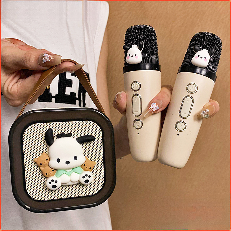 Pacha Dog Microphone Audio Microphone Family Ktv Square Dance Speaker Kidsren's Birthday Wireless Bluetooth Toy