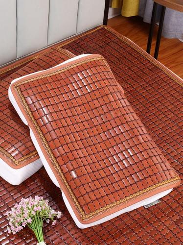 夏季乳胶枕头套40x60麻将凉席枕套单个记忆枕枕片夏天波浪枕枕巾