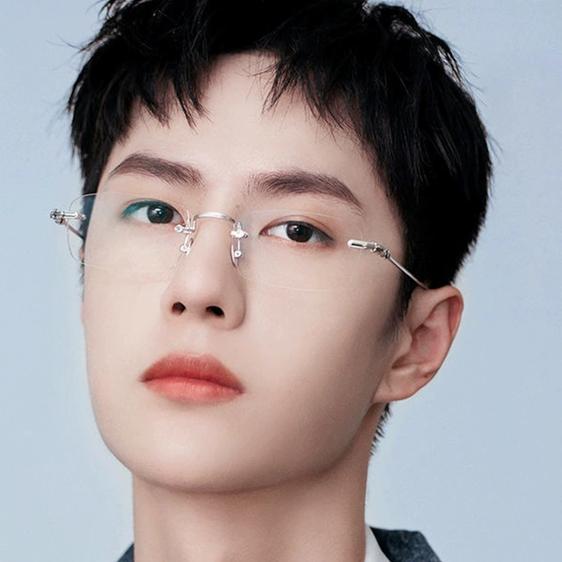 Douyin взрыв Wang Yibo, тот же старинный цветочный простой артефакт ультралегкий лёгкое зеркало, безрамочная рамка анти-синий свет старинное цветочное зеркало можно сочетать