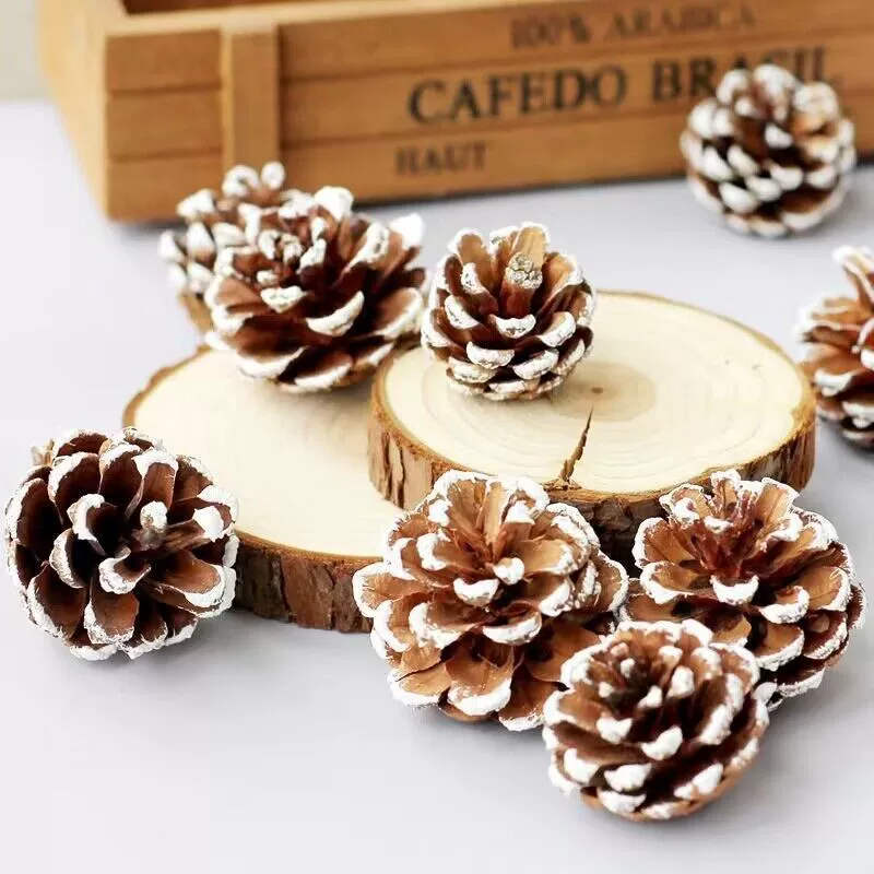 Натуральная сосновая шишка украшение сосновая шишка детский сад ручной работы DIY сосновая шишка детский сад кольцо Материал Рождественская сосновая шишка