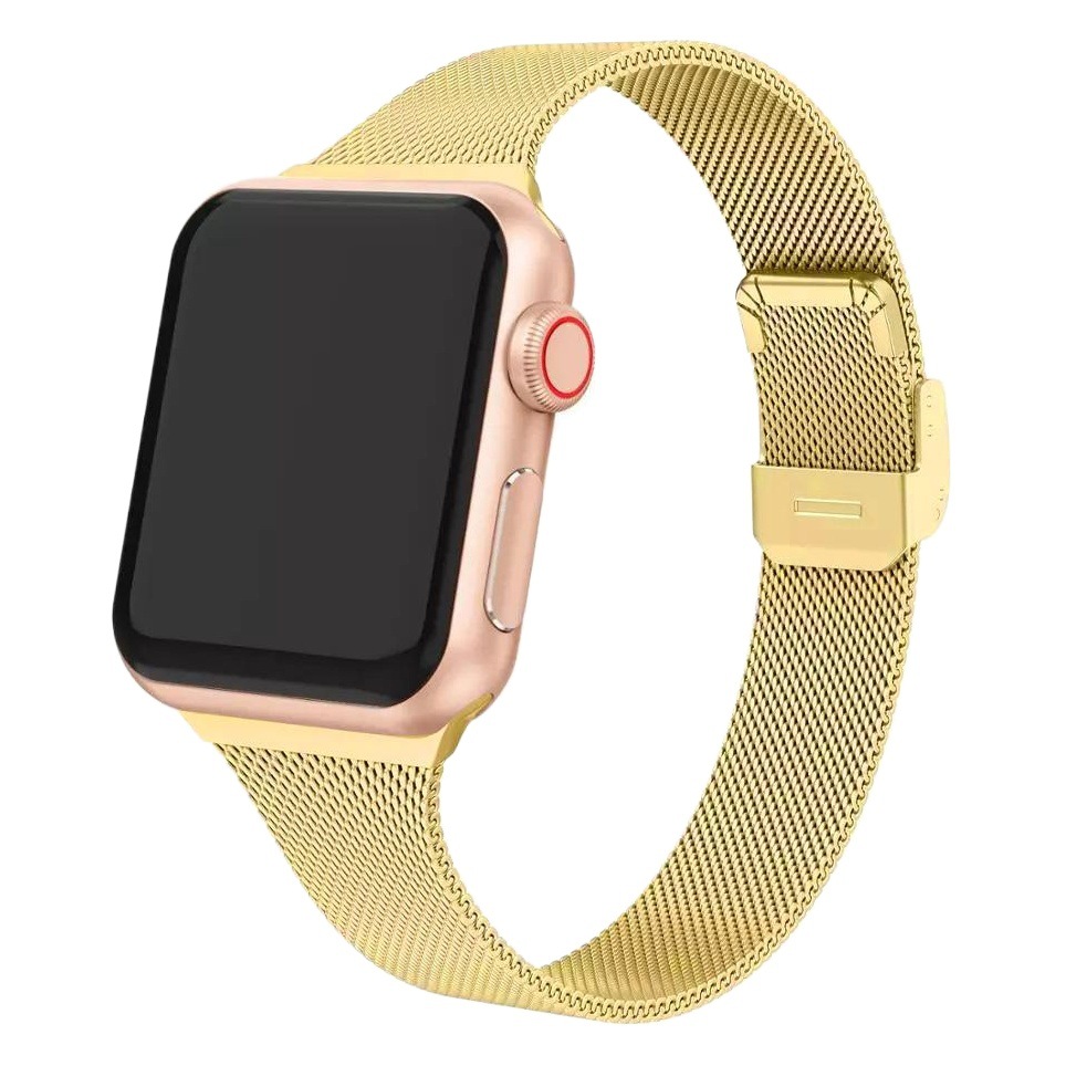 Adecuado para Apple iwatch 8/7/se/6/5/4321 Milán agradable hebilla pequeña cintura correa de acero