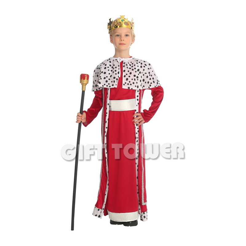 Halloween Kidsren's Costumes King Costume Royal Little King Dress up Costumes Masquerade B-0363