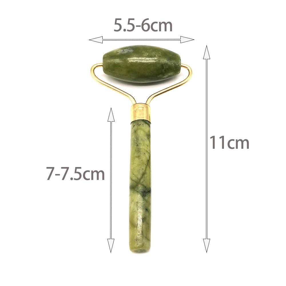 Rodillo masajeador de jade para rostro y cuerpo, palo de masaje para raspado de meridianos, fabricante transfronterizo de productos para el cuidado de la salud