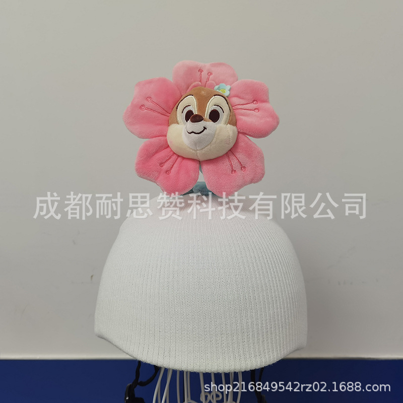 Cubierta de casco de esquí de dibujos animados lindo personalidad cálida placa única cubierta de casco de doble placa bicicleta muñeca cubierta decorativa a prueba de viento