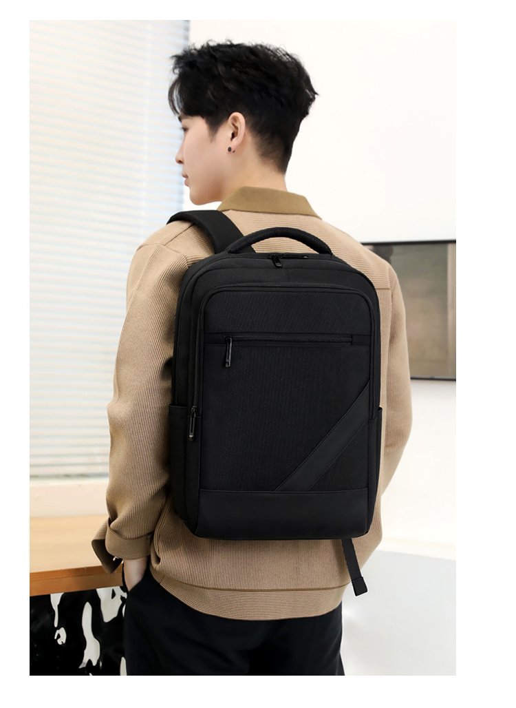 New fashionable and simple business backpack, men's large-capacity schoolbag, laptop bag, women's business travel and commuting backpack undefined