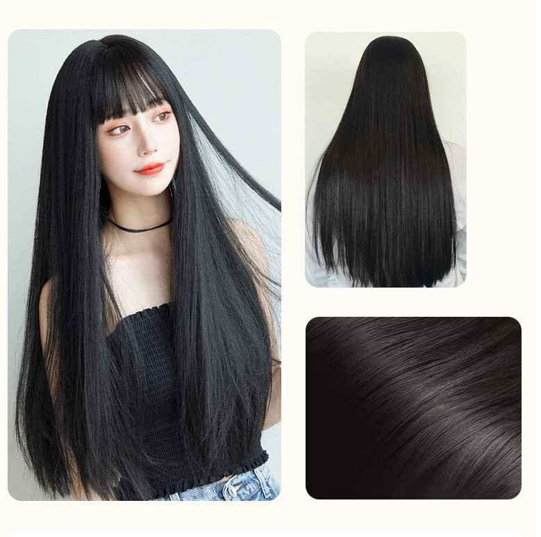 Real-life Hair Wig Full-real Hair Lace Clip Hair Invisible Hair Extensions Human Hair Cross-border Wig Extensions