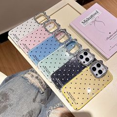 网红高颜值波点适用iPhone17手机壳14苹果15promax高级13防摔15女