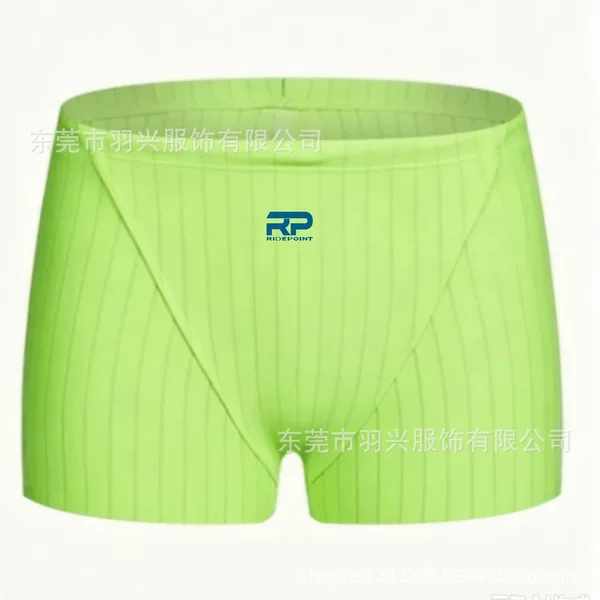 Simple, solid-color men's swim briefs with an anti-embarrassment design, adult swimming shorts for hot springs and swimming pools, one-piece swimwear