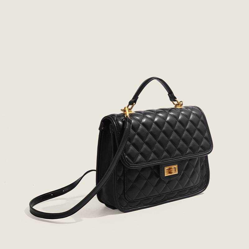 Cross-border Women's bag retro large capacity commuter rhombus handbag all-match shoulder bag high-grade backpack