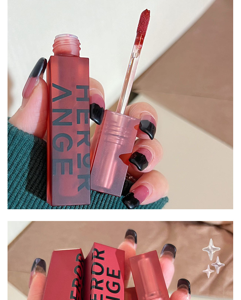 HERORANGE~ New Cloud Mist Light Lip Gloss, Water Mist Lip Lotion, matte Lipstick, Velvet brick Red, Whitening ladies in autumn and winter undefined