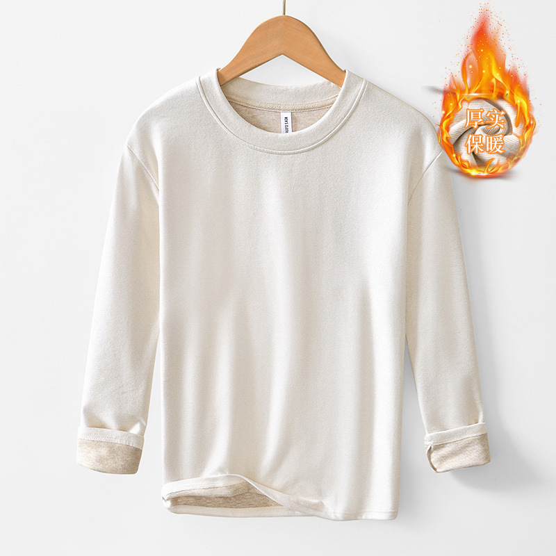 167 Heating Warm Men's and Women's Base Shirt Autumn and Winter Sweater Men's Round Neck Base Shirt