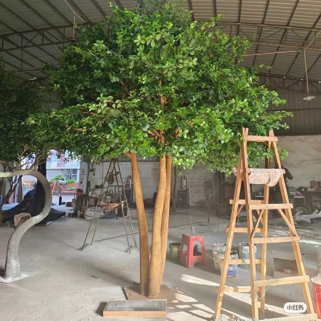 Simulación de paisajismo de jardín Simulación artificial de Fulutong Interior Simulación artificial de Fulutong Vista verde Falso árbol de simulación de Fulutong