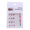 Adhesive nail decoration for face for eye makeup, sticker, with gem