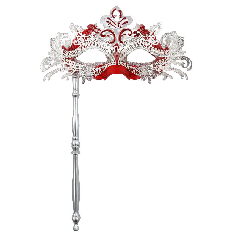 Ventas transfronterizas de metal con diamantes de cola de fiona desmontable varilla romana de mano máscara de mitad de cara juegos de cine y televisión props de interés