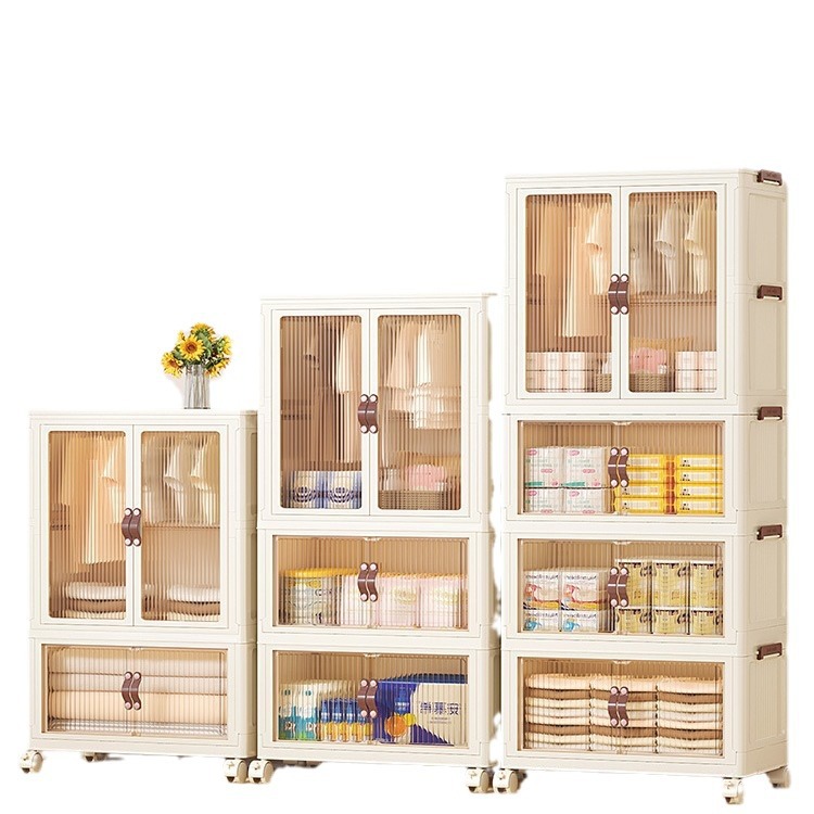 Gabinete de almacenamiento plegable para el hogar, sala de estar, gabinete de juguetes, gabinete de almacenamiento para bebé, gabinete de aperitivos, gabinete de almacenamiento organizador