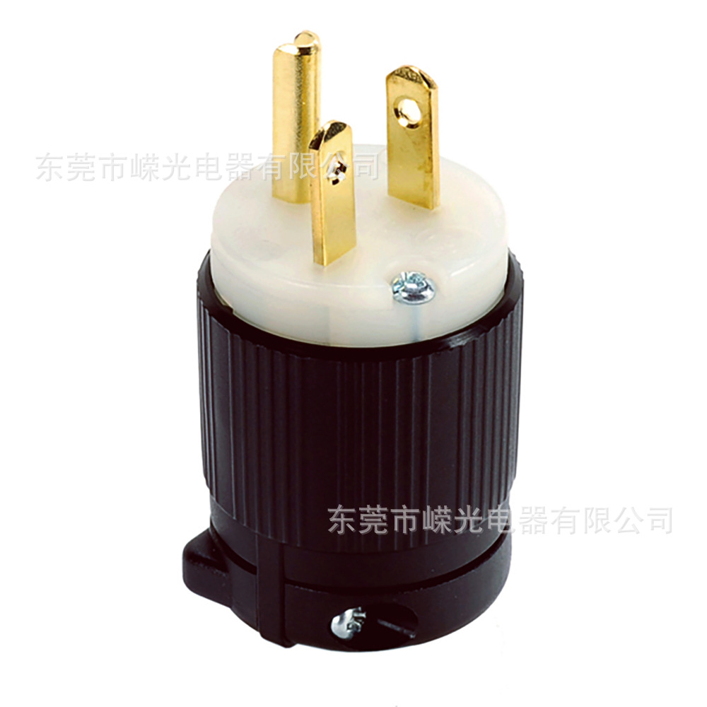 J-716 NEMA 美规插头发电机插头 5-20P 20A 125V UL纺织机械插头
