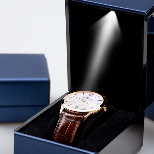 Brushed belt light watch storage box high-end watch box single portable mechanical watch storage bag jewelry box