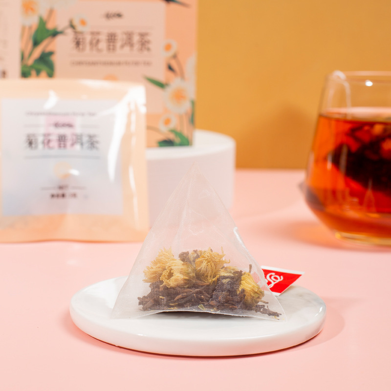 菊花普洱茶夏季冷泡茶包尼龙三角茶包菊花茶组合菊普批发代发厂家|undefined