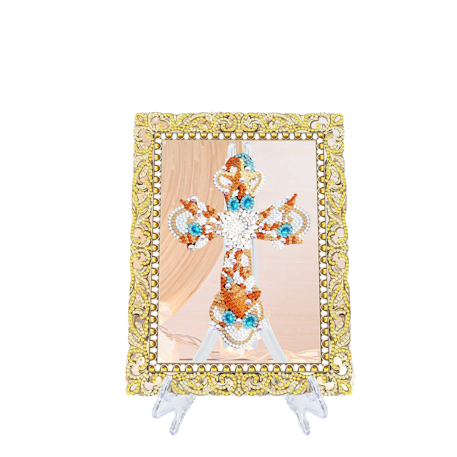 Pintura de diamantes periférica fuente transfronteriza hecha a mano dibujos animados DIY pegatinas de taladro decoración adornos de escritorio pueden ser distribuidos al por mayor