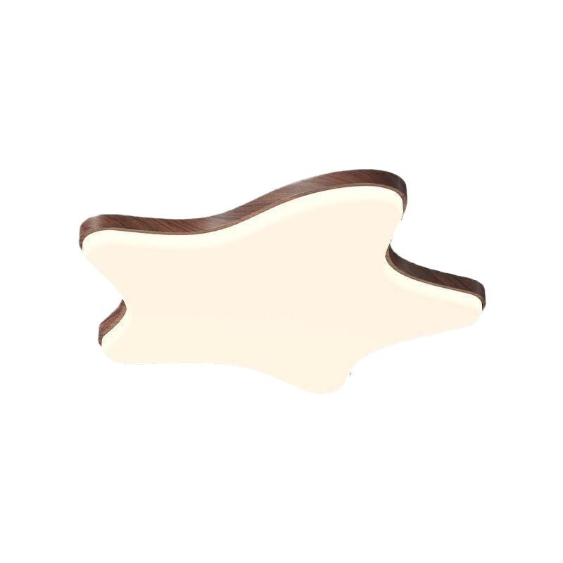 [Seleccionado] Lámpara de techo estrella Lámpara de habitación de estilo antiguo francés Lámpara de nogal de diseño de personalidad romántica y cálida