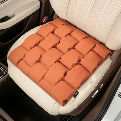 Leapmotor Seat Cushion Special for B10/B01/C11/C01/Lafa5/A10, Breathable Car Seat Cover for All Seasons (Seat cushion, seat cover) - anti-fouling-leather-bubble-pad-hermes-orange-1-piece