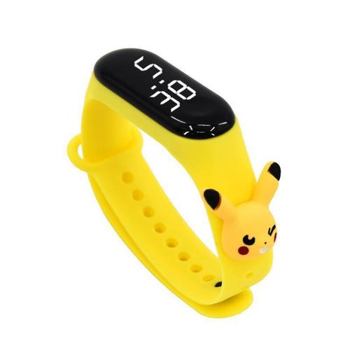 New LED Rice 3 Half-Body Cartoon Character Strap Electronic Watch Creative Student Plastic Waterproof Bracelet for Children