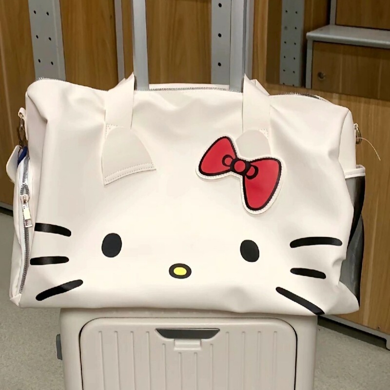 Travel Bag Hellokitty Cartoon Cute Large Bag Shoulder Bow Hello Kitty Satchel Crossbody Fitness Bag Travel Bag Hellokitty Cartoon Cute Large Bag Shoulder Bow Hello Kitty Satchel Crossbody Fitness Bag