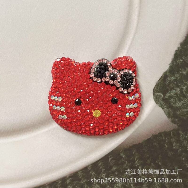镶钻KT猫猫头饰品配件可爱kt猫|undefined