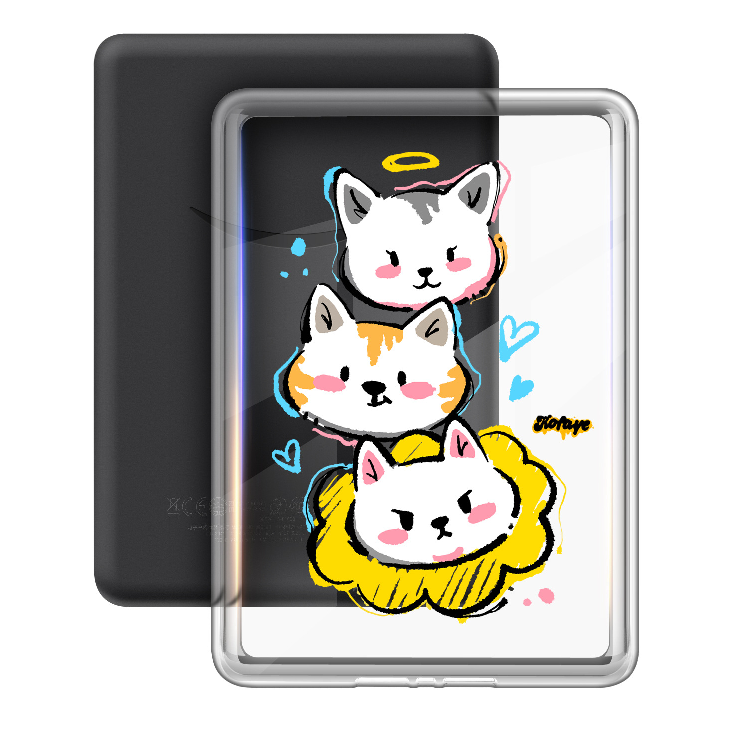 Aplicable en stock para 2024 Kindle Paperwhite6543 acrílico transparente caja protectora pintada caja única