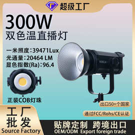 300W直播专业补光灯美颜柔光灯直播顶灯影视灯球形灯拍摄影灯射灯