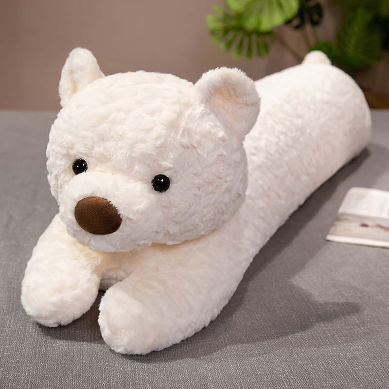 Almohada Larga de Peluche de Oso de Franela para Cama image 7