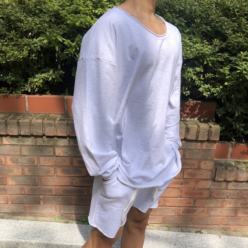 Men's Long Sleeved Sportswear Trendy Brand Muscular Fit Loose Fit Basketball Training Top Solid Color Sports Hoodie_viptrois.com