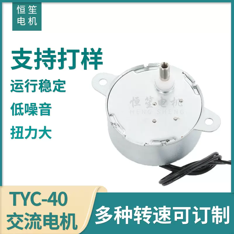同步电机TYC-40定制 低速大扭力交流电机 旋转灯饰玩具同步马达