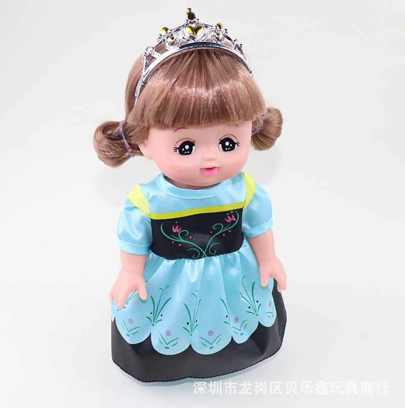 Milu muñeca pequeña Merlot princesa vestido Anna princesa vestido niña jugar casa juguete muñeca accesorios fábrica lote