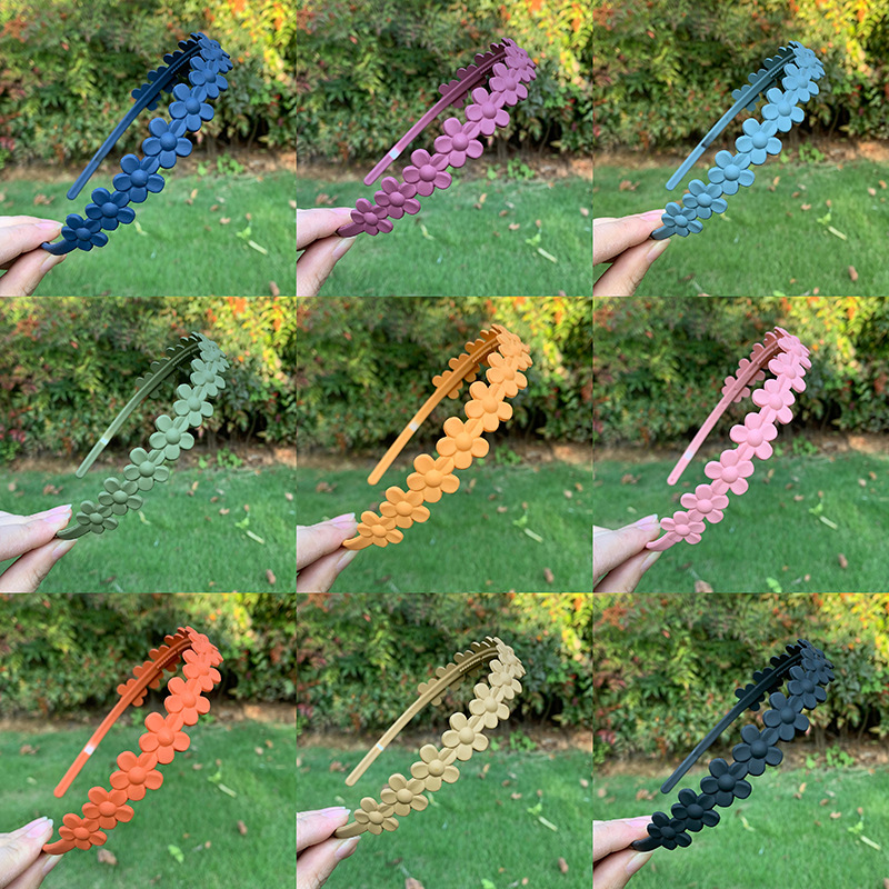 Simple Style, Classic Style Style Simple Style Classic Style Women's Solid Color Flower ABS Hair Band