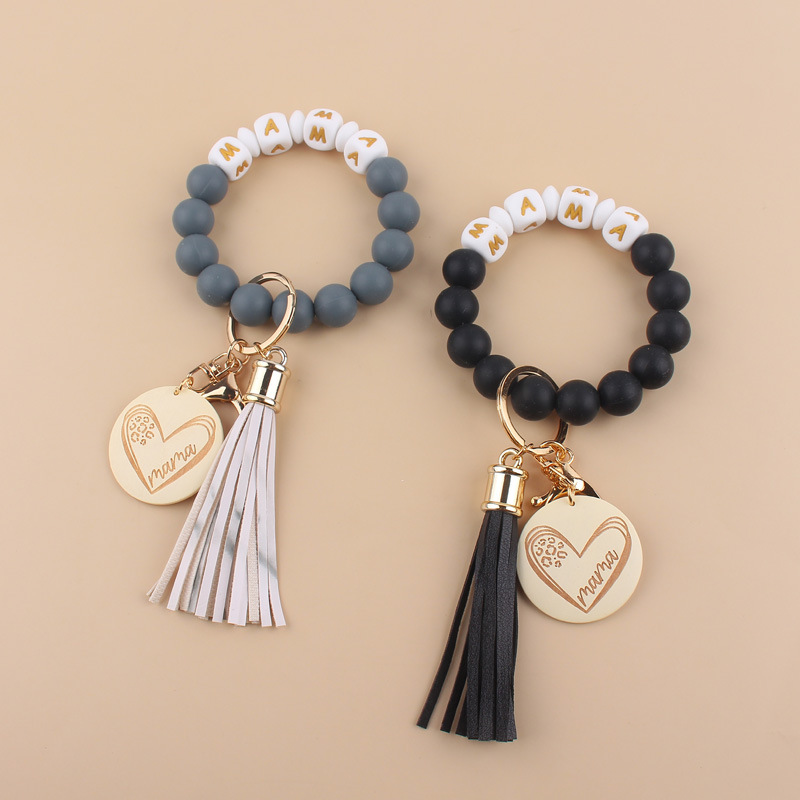 60g Weight Bag Pendant, Keychain Classification 1 Piece Quantity Classic Style Letter Silica Gel Mother's Day Unisex Bag Pendant Keychain