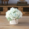 Light blue spring hydrangea butterfly ceramics