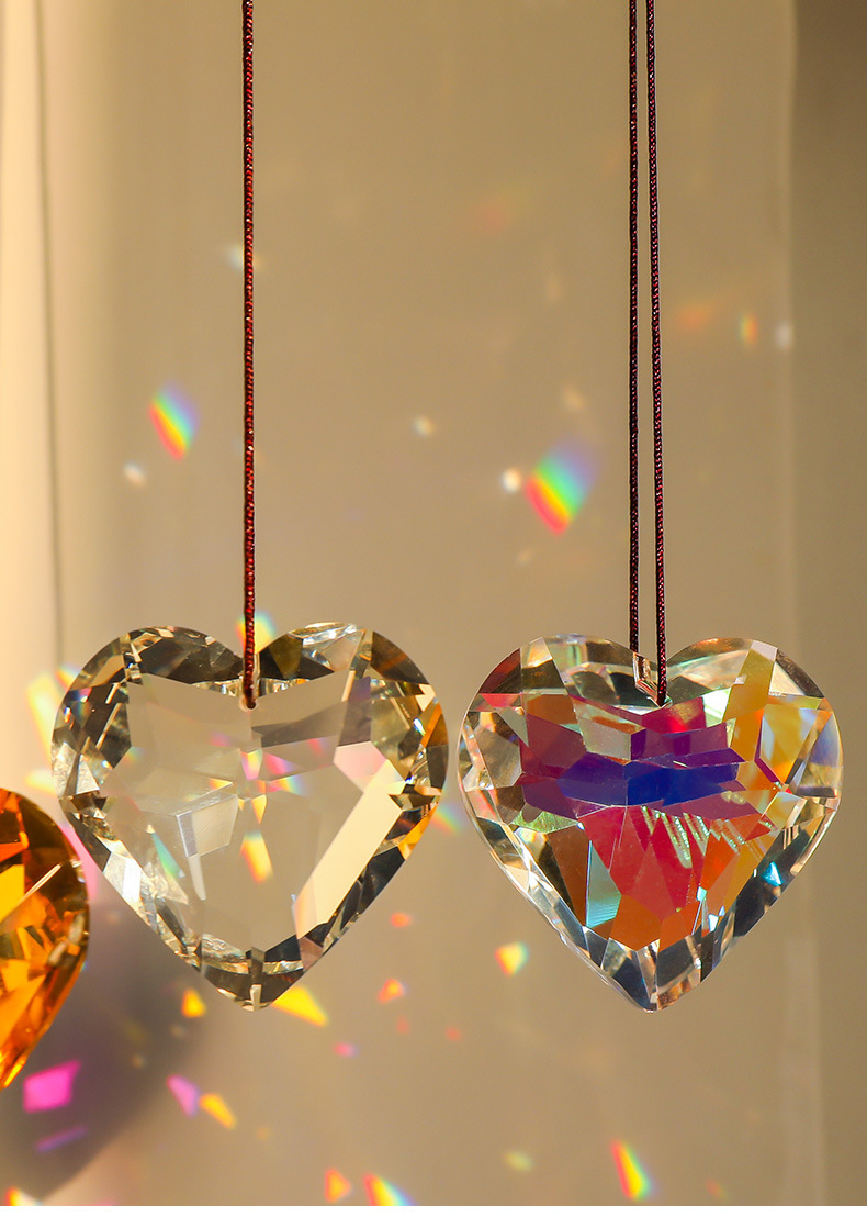 Lady Heart Shape Crystal Pendant Artificial Decorations display picture 1