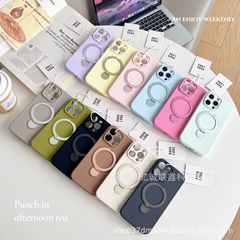 360度回転磁気吸着式 Apple 17 Pro Max 携帯電話ケース iPhone 15 Pro 液体シリコン保護カバー