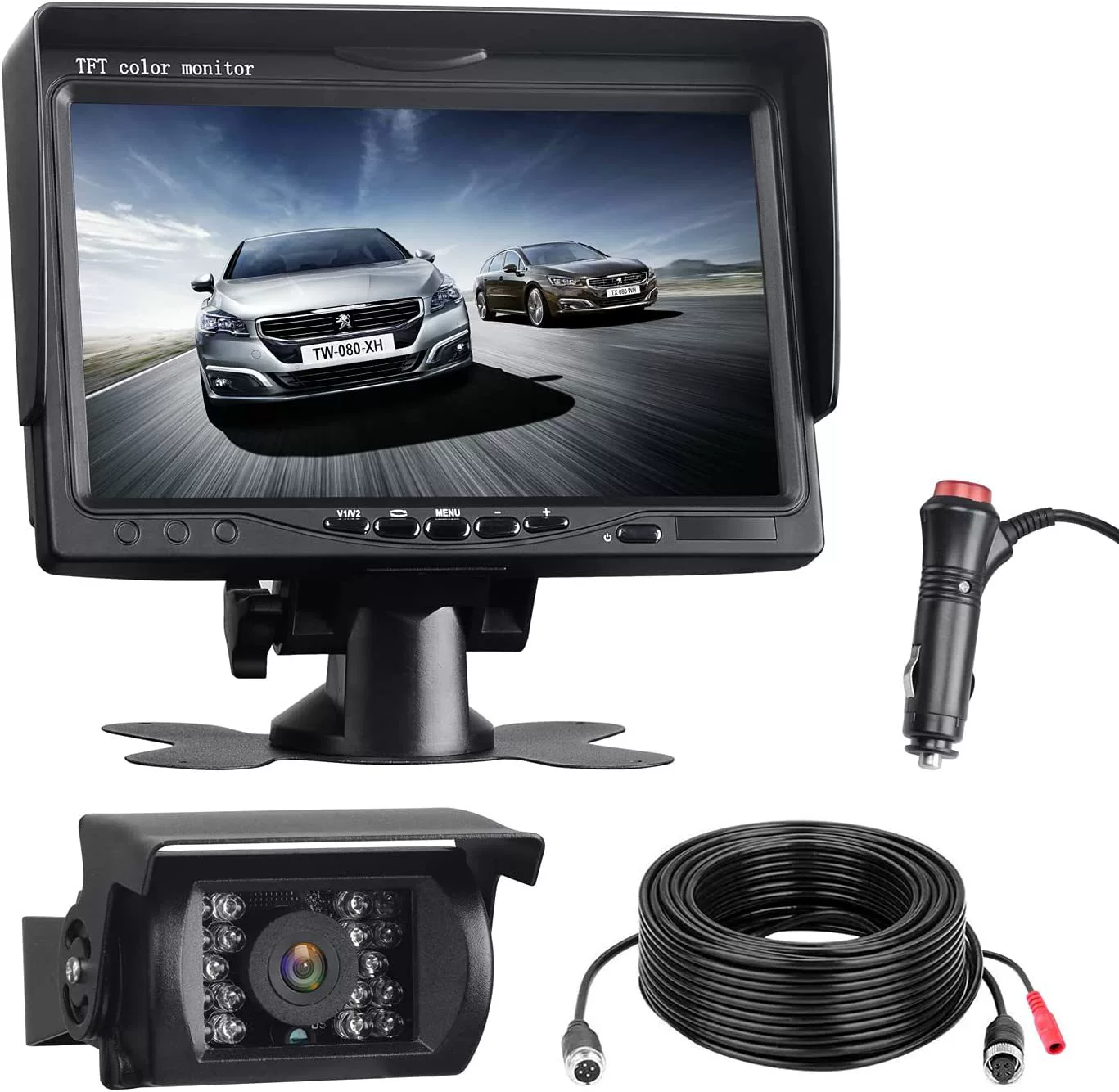 Трансграничная 7-дюймовая HD 800*480 Автомобильная грузовая автобусная камера с дисплеем HD 1080P Amazon, Горячая продажа