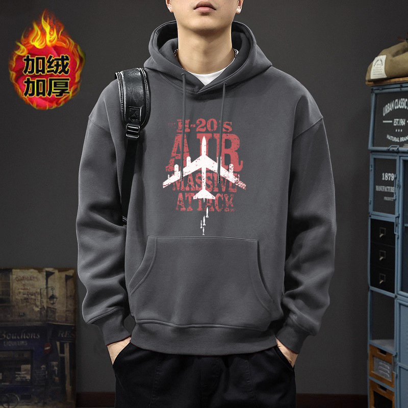 Peso pesado chaqueta con capuz marca de moda masculina primavera y otoño chaqueta con capuz chaqueta impresa suelta chaqueta de pareja chaqueta
