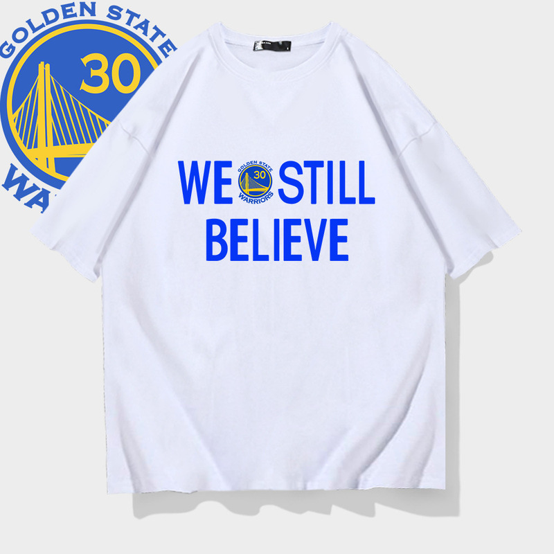 Golden State Warriors No. 30 Curry Short-sleeved T-shirt Summer Young Students Cotton Basketball Sports Loose Half-sleeved Top