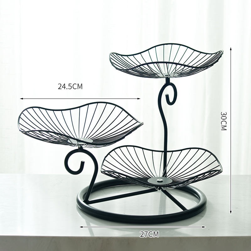 Luz nórdica lujo Internet celebridad hierro fruta placa moderna minimalista casa sala de estar Mesa café snack placa creativa restaurante Decoración